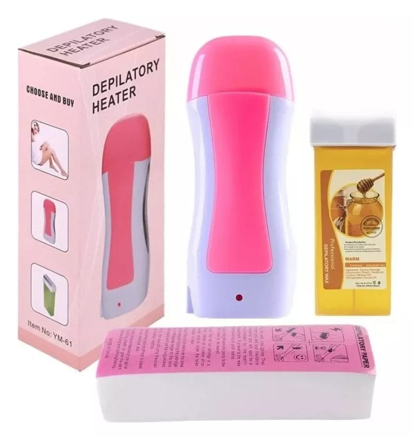 KIT DE CERA DEPILATORIA ROLL-ON – DEPILACIÓN PROFESIONAL EN CASA